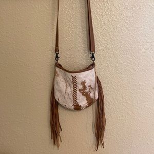 Cowhide purse